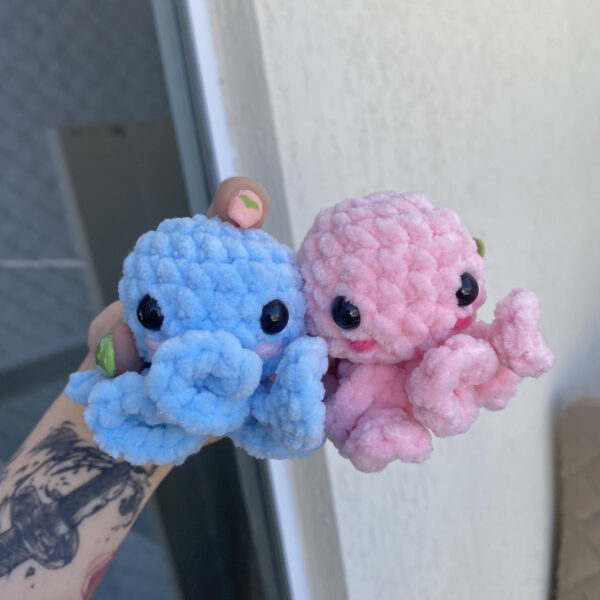 Pacote Casal Polvo Amigurumi de Pelúcia