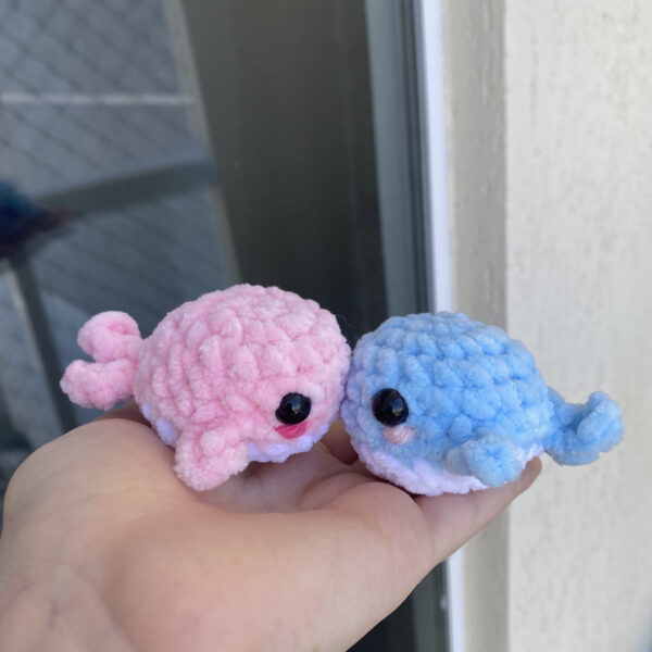 Pacote Casal Baleia Amigurumi de Pelúcia