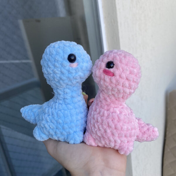 Brontossauro Amigurumi de Pelúcia