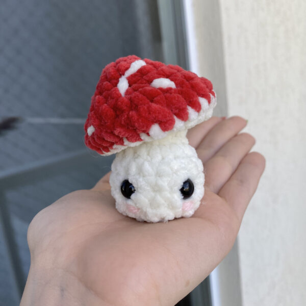 Mini Cogumelo Pop Amigurumi de Pelúcia - Image 2