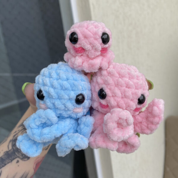 Pacote Família Polvo Amigurumi de Pelúcia - Image 3