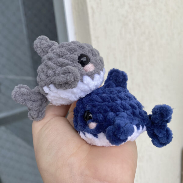 Tubarão Amigurumi de Pelúcia