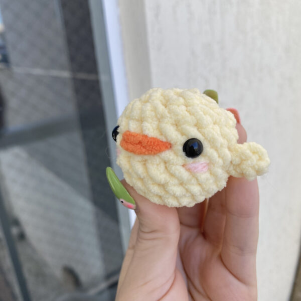 Mini Pintinho de Amigurumi de Pelúcia