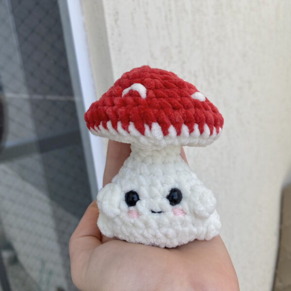 Cogumelo Pop Amigurumi de Pelúcia