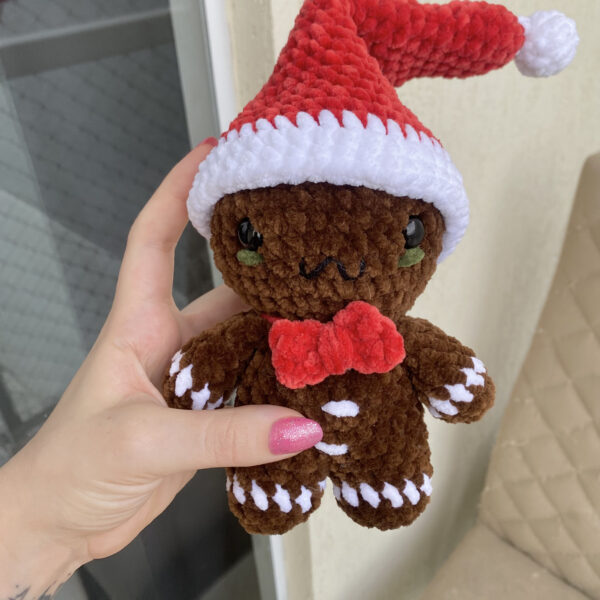 Biscoito de Natal Amigurumi de Pelúcia